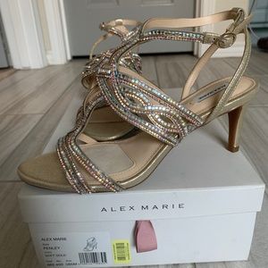 Alex Marie Penley Jeweled Strappy Dress Sandals